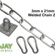 3mm x 21mm Zinc Plated Welded Chain Set