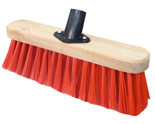 11in Red PVC Broom Head With Socket