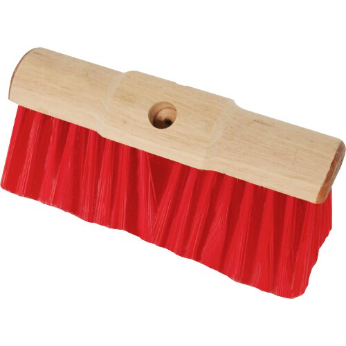 13in Stiff Red PVC Scavenger Broom Head