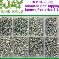 Assorted Self Tapping screws Posidrive 6-12 (800)