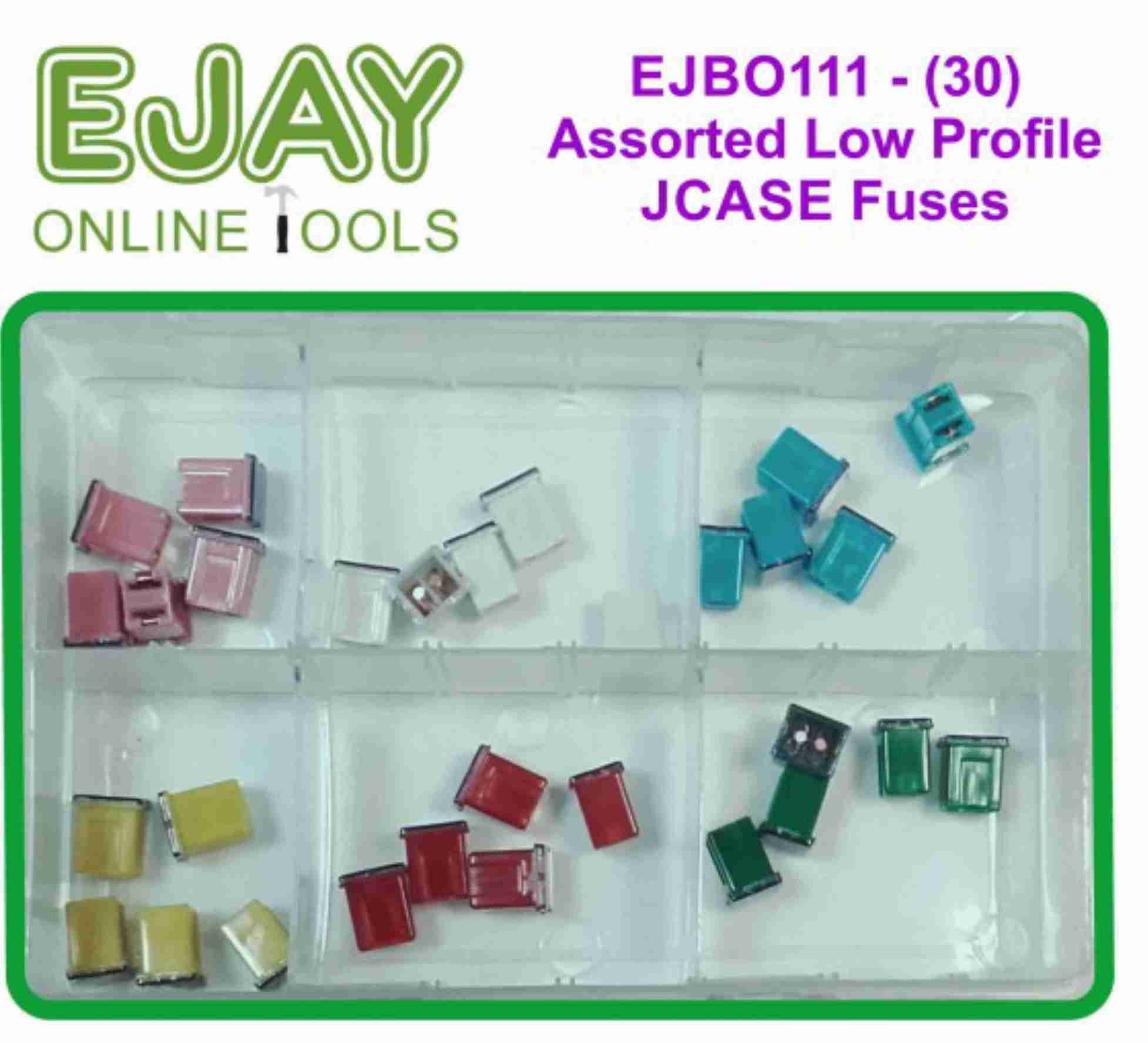 Assorted Low Profile JCASE Fuses (30)