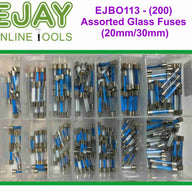 Assorted Glass Fuses (20mm/30mm) (200)
