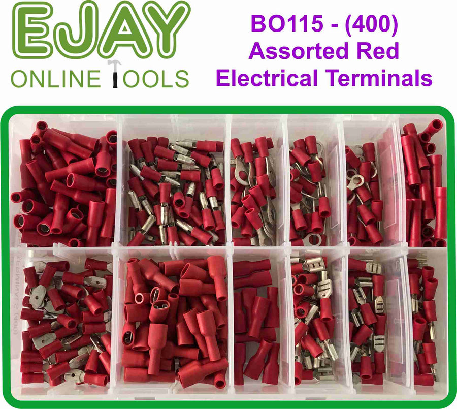 Assorted Red Electrical Terminals (400)