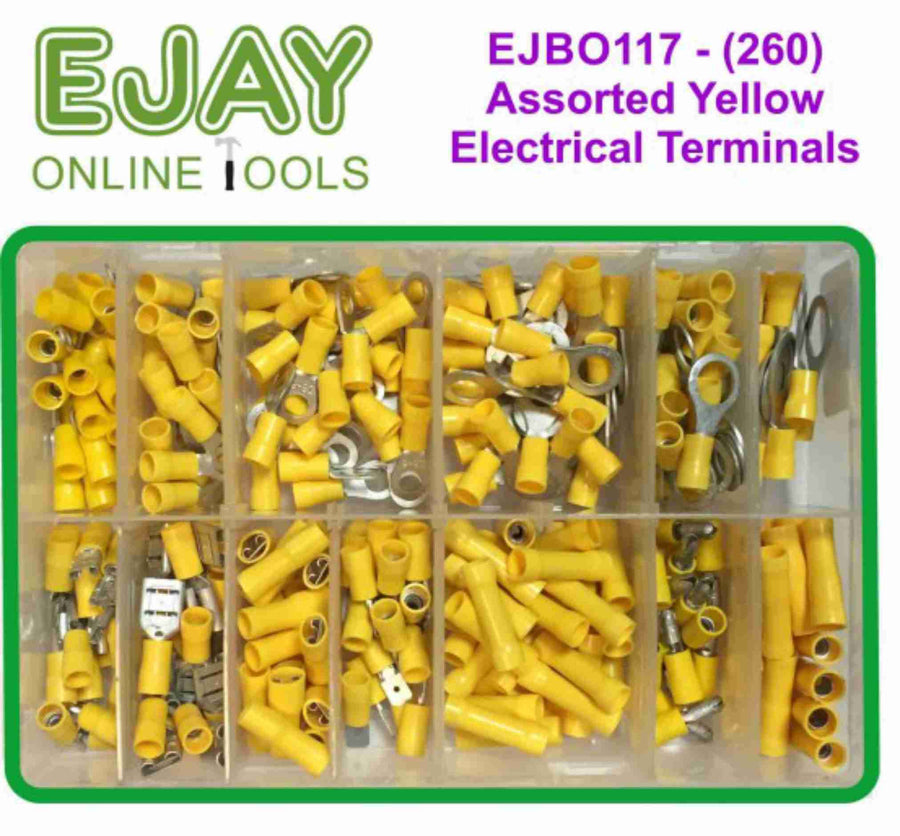 Assorted Yellow Electrical Terminals (260)