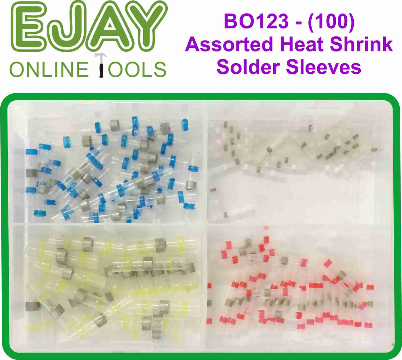 100 Assorted Heatshrink Solder Sleeves