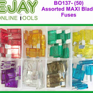 Assorted MAXI Blade Fuses (50)