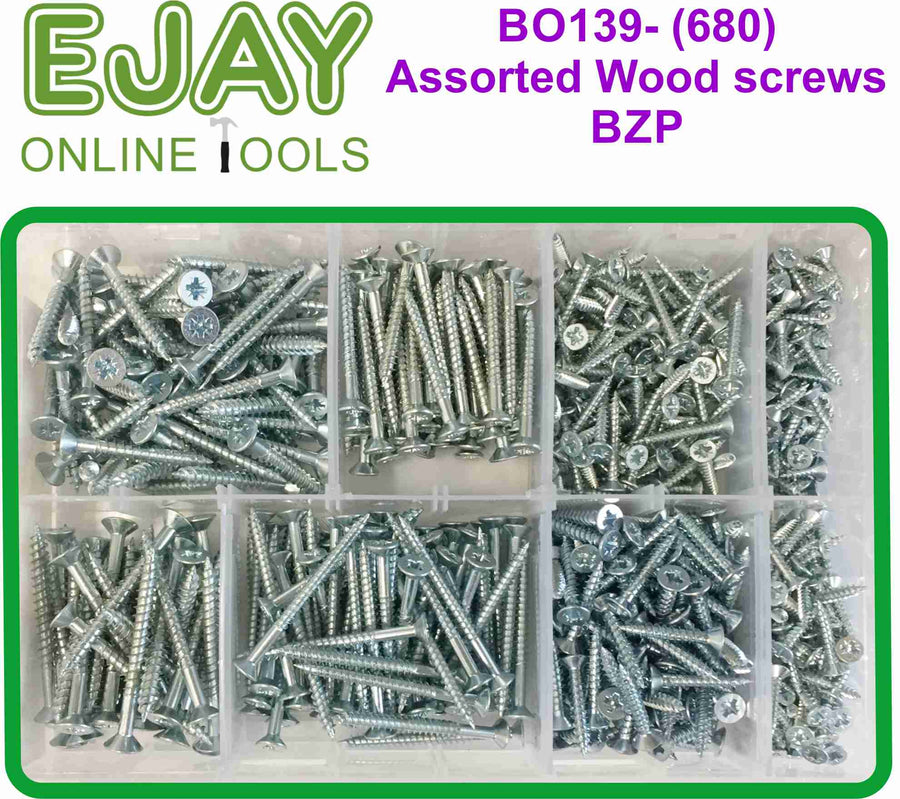 Assorted Wood screws BZP (680)