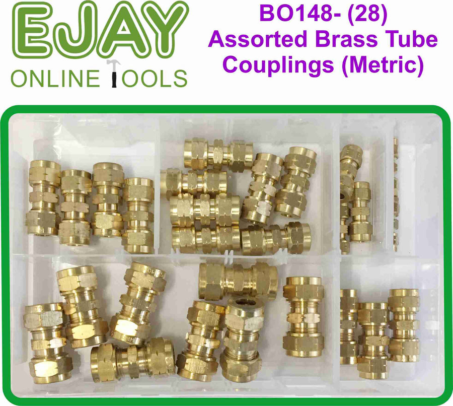 Assorted Brass Tube Couplings (Metric) (28)