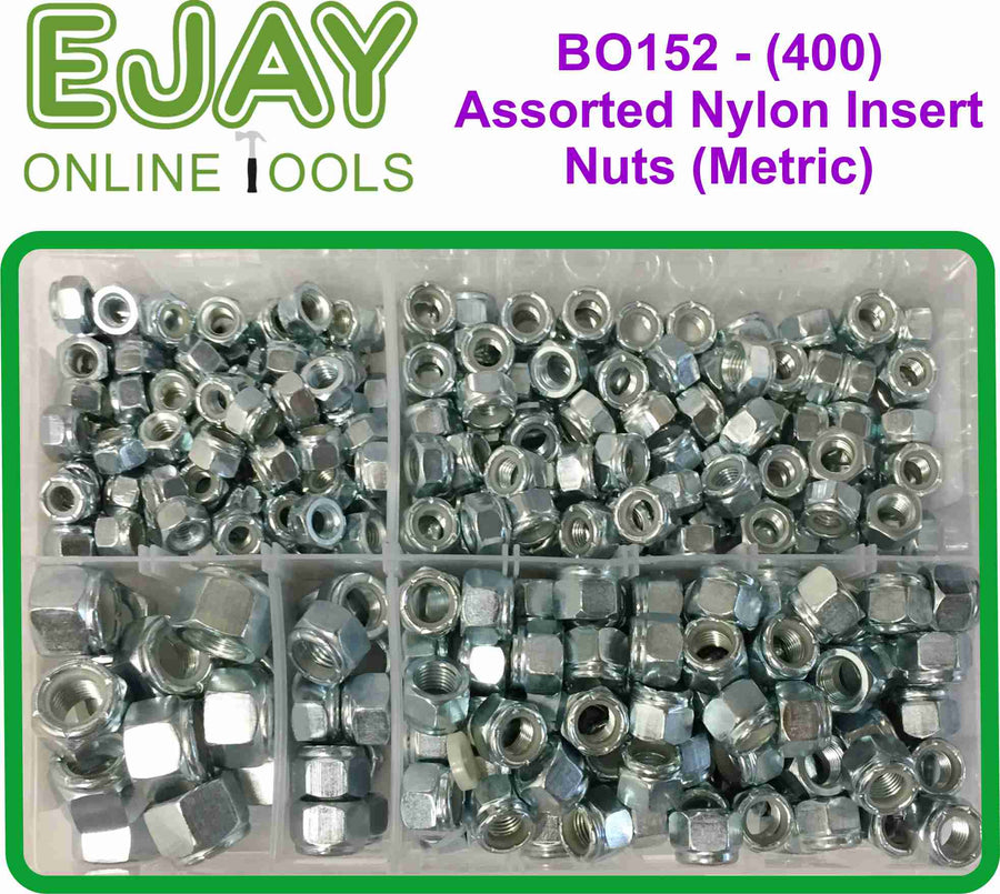Assorted Nylon Insert Nuts (Metric) (400)