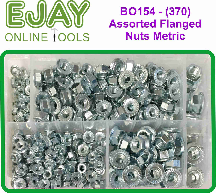 Assorted Flanged Nuts Metric (370)