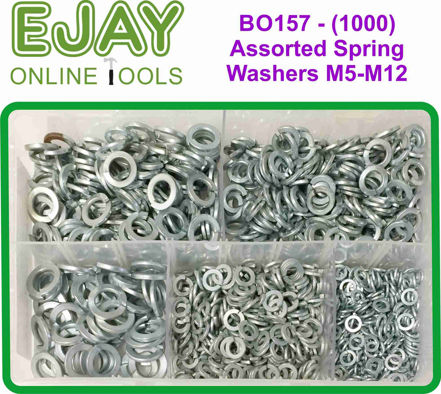 Assorted Spring Washers M5-M12 (1000)