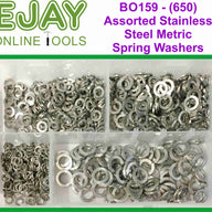 Assorted Stainless Steel Metric Spring Washers (650)