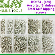 Assorted Stainless Steel Self Tapping screws (450)