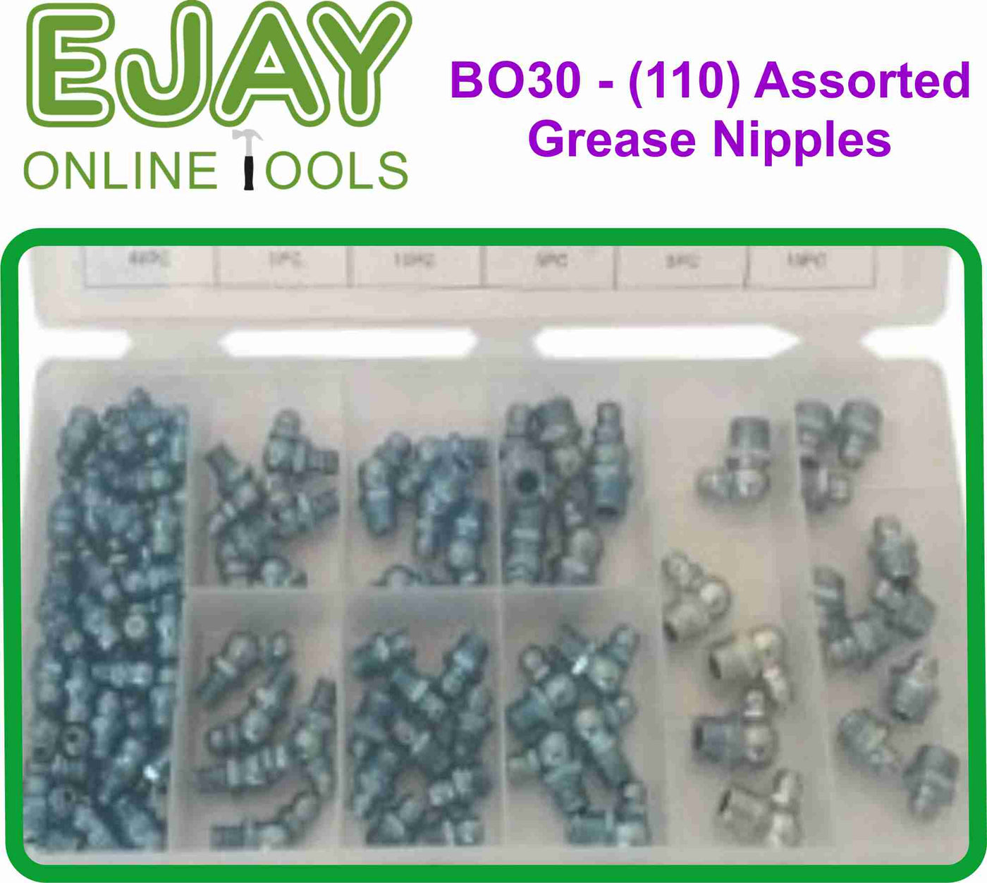 Assorted Grease Nipples (110pc)