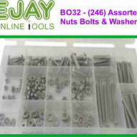 Assorted Nuts, Bolts & Washers (246pc)