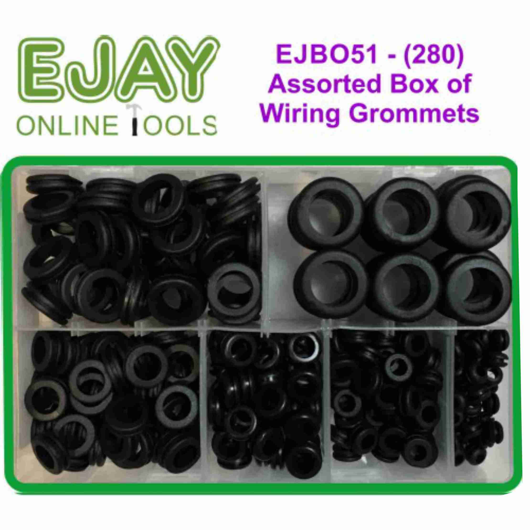 Assorted Box of Wiring Grommets (280)