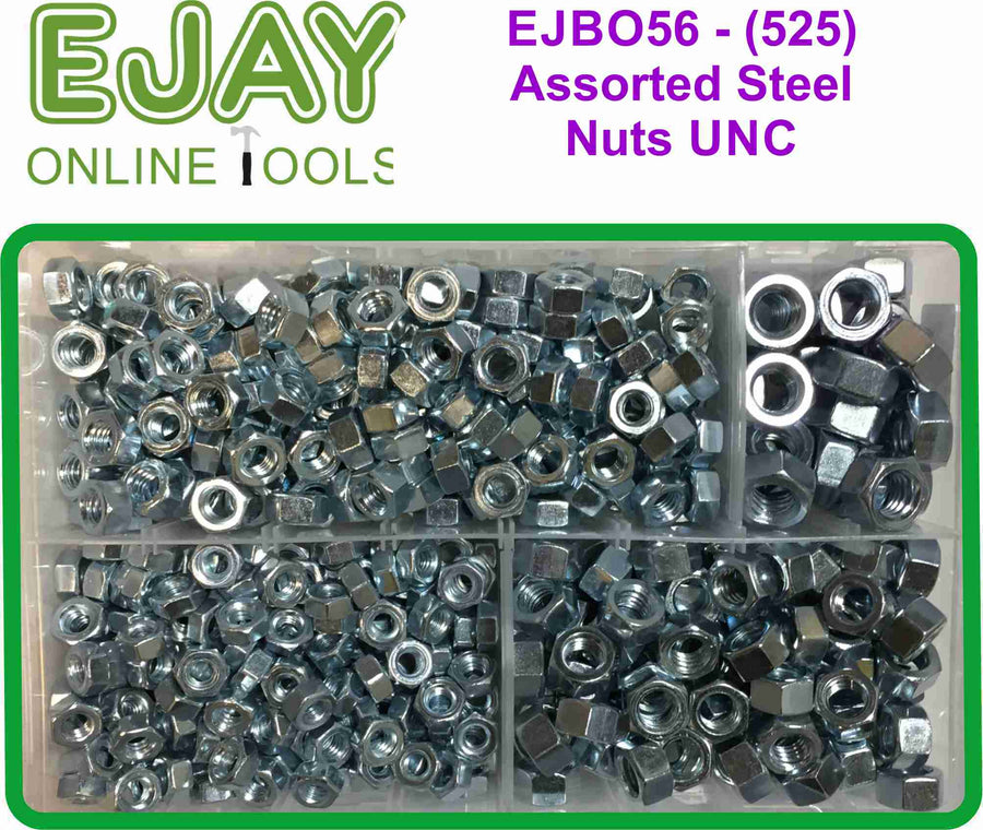 Assorted Steel Nuts UNC (525)