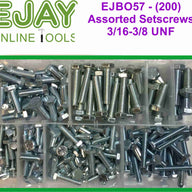 Assorted Setscrews 3/16-3/8 UNF (200)