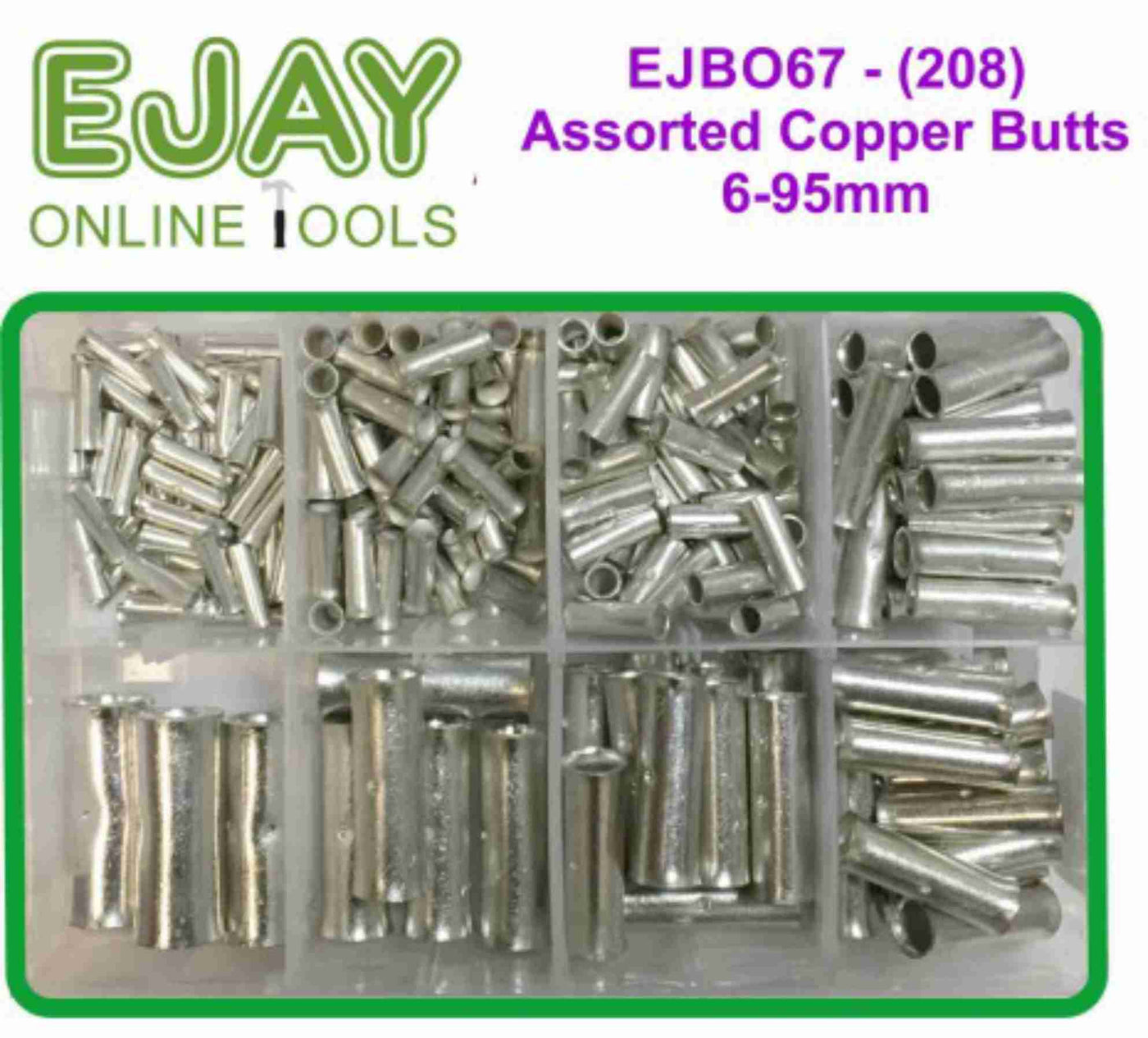 Assorted Copper Butts 6-95mm  (208)