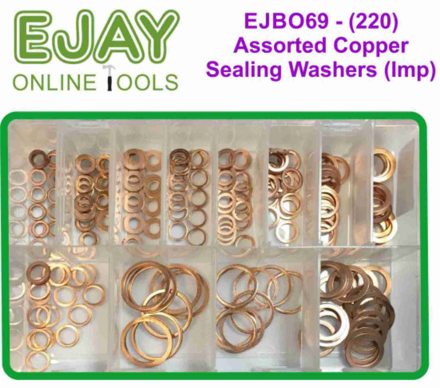 Assorted Copper Sealing Washers (Imp) (220)