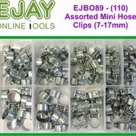 Assorted Mini Hose Clips (7-17mm) (110)