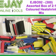 Assorted Box of 2:1 Coloured Heatshrink Mix (300)