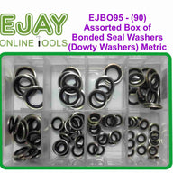 Assorted Box of Bonded Seal Washers (Dowty Washers) Metric (90)