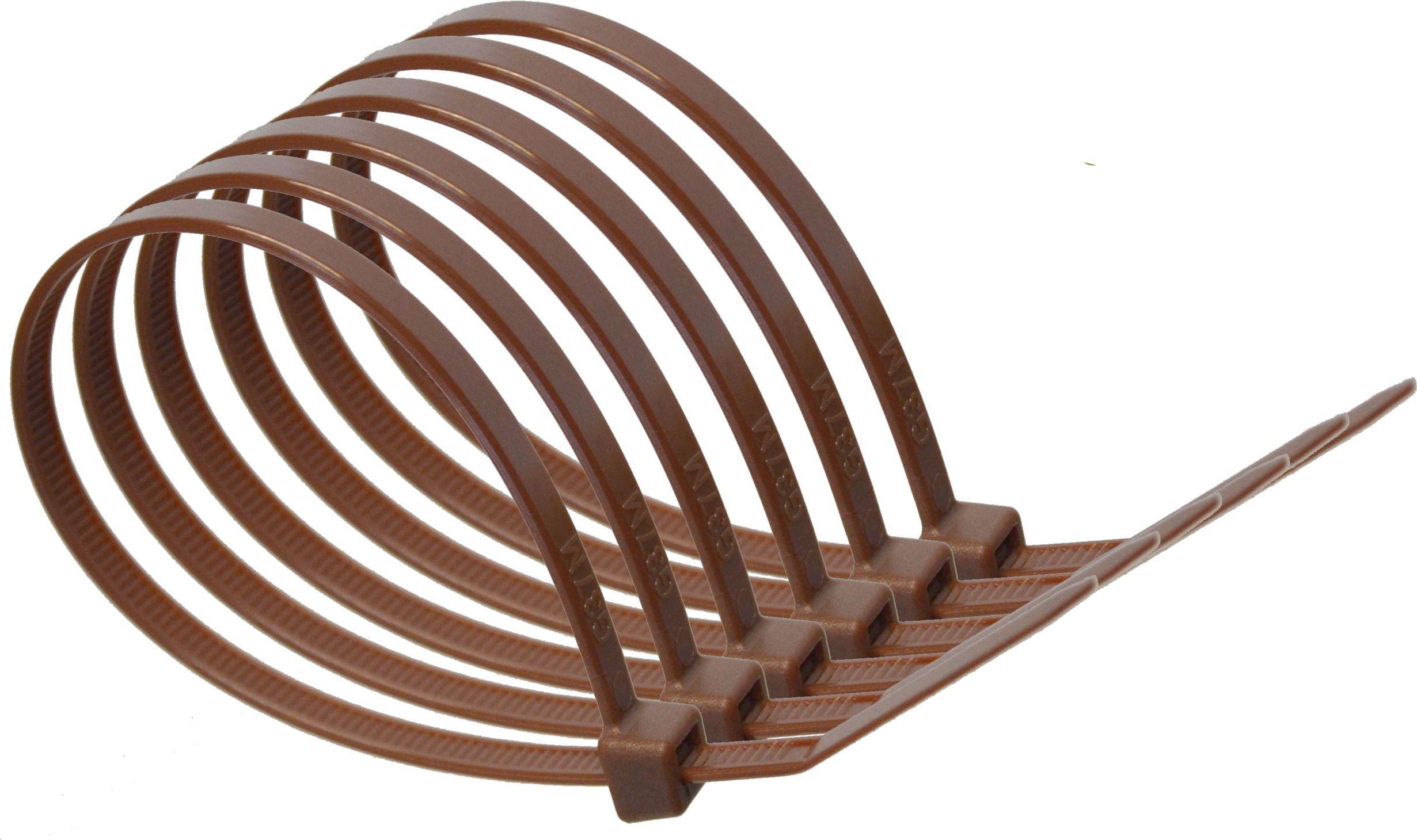 200mm x 4.8mm Brown Cable Ties
