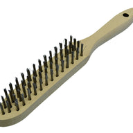 4 Row Wire Brush With Wooden Handle