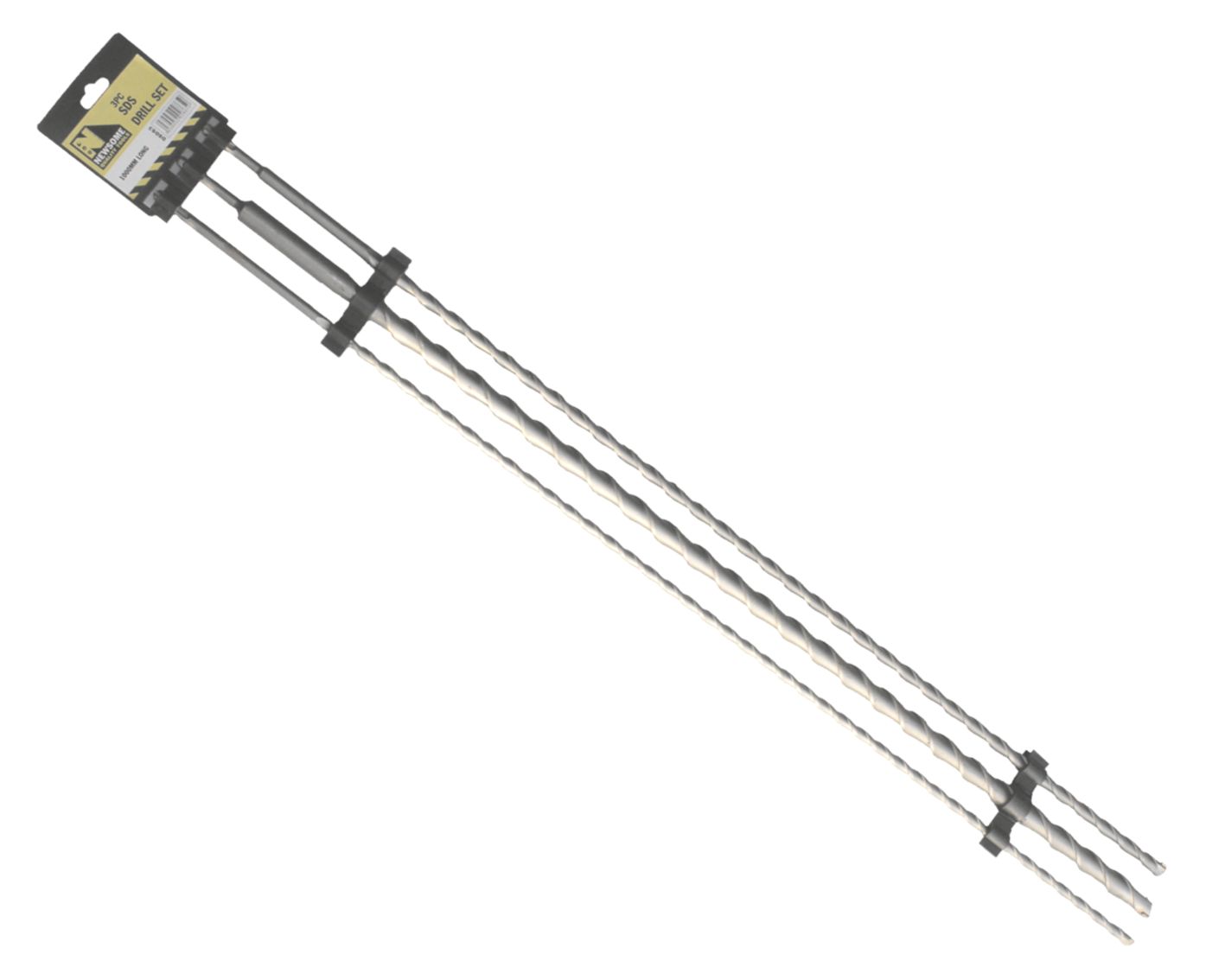 3pc x 1000mm Masonry SDS Drill Set