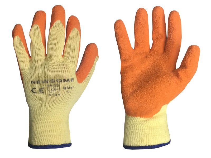Large Extra Grip Orange Glove