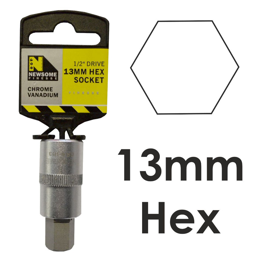 13mm x 1/2in Drive Hexagon Bit Socket