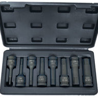 8pc 1/2in Drive Impact Hexagon Bit Set