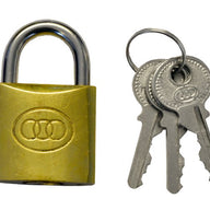 25mm Tri-Circle Brass Padlock