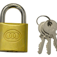 38mm Tri-Circle Brass Padlock