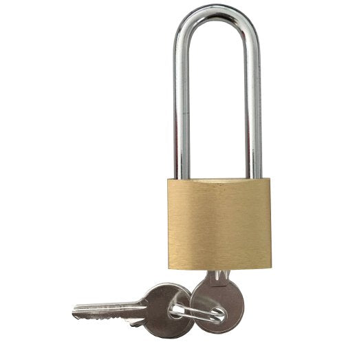 40mm Long Shackled Brass Padlock