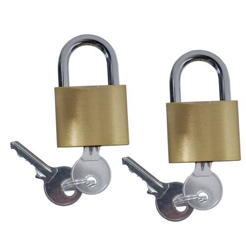 2 x 40mm Keyed Alike Brass Padlocks