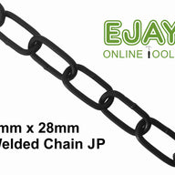 5mm x 28mm Japanned Black Welded Chain