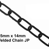 2.5mm x 14mm Japanned Black Welded Chain