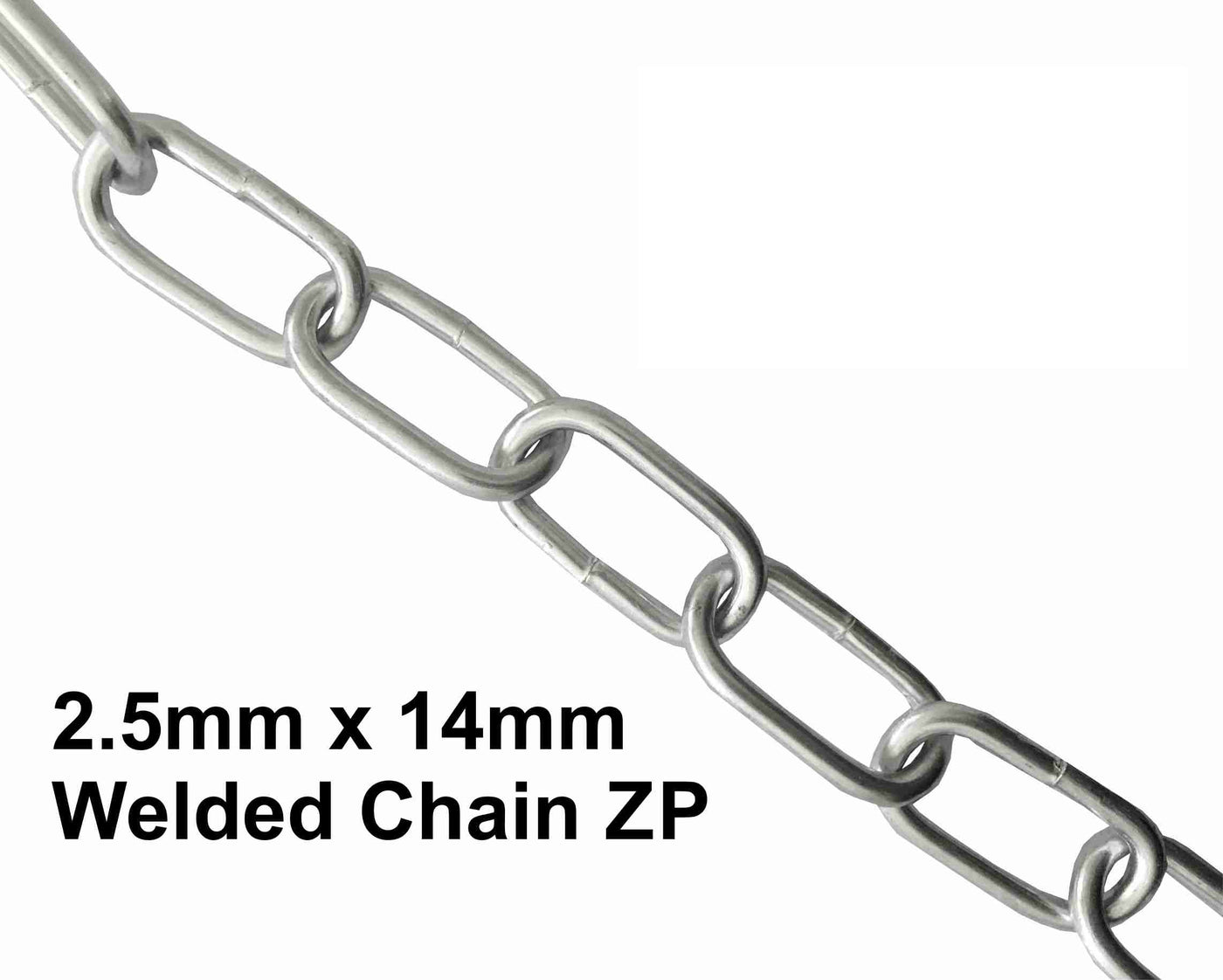 2.5mm x 14mm Zinc Plated Welded Chain