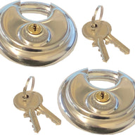 70mm Moon Disc Keyed Alike Padlock 2pc