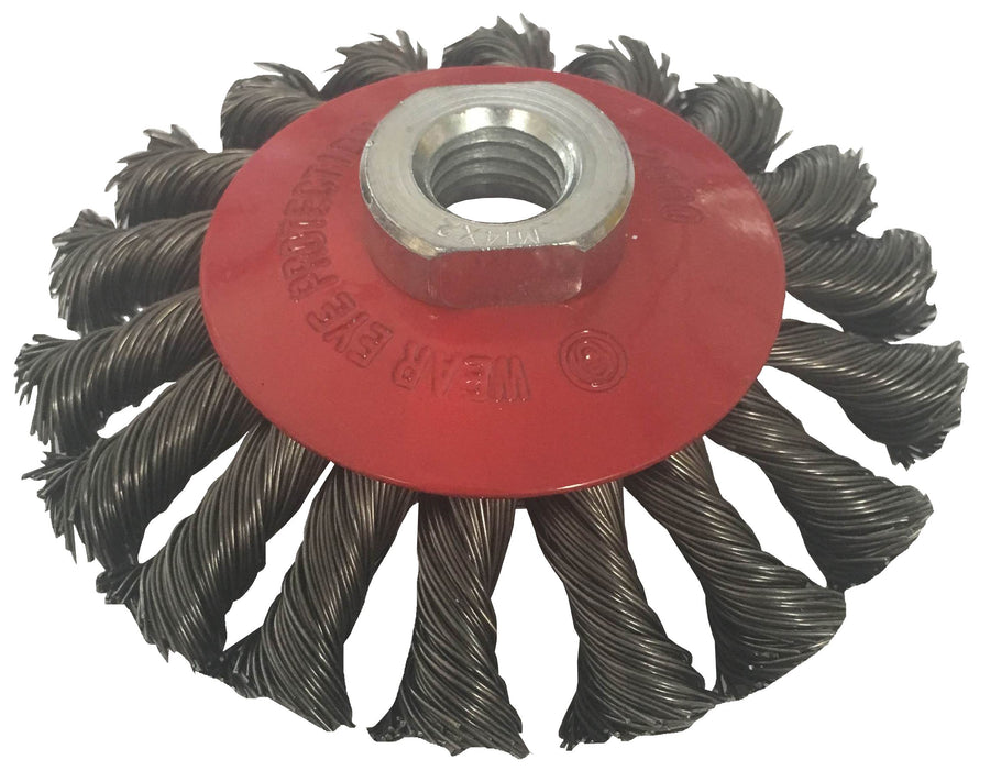 95mm x M14 Flat Twist Knot Wire Brush