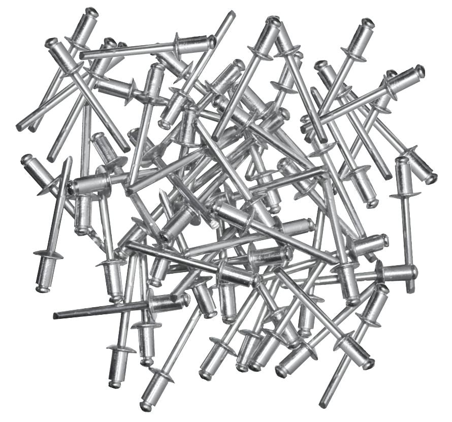 3/16in Medium Aluminium Rivets Pack of 50