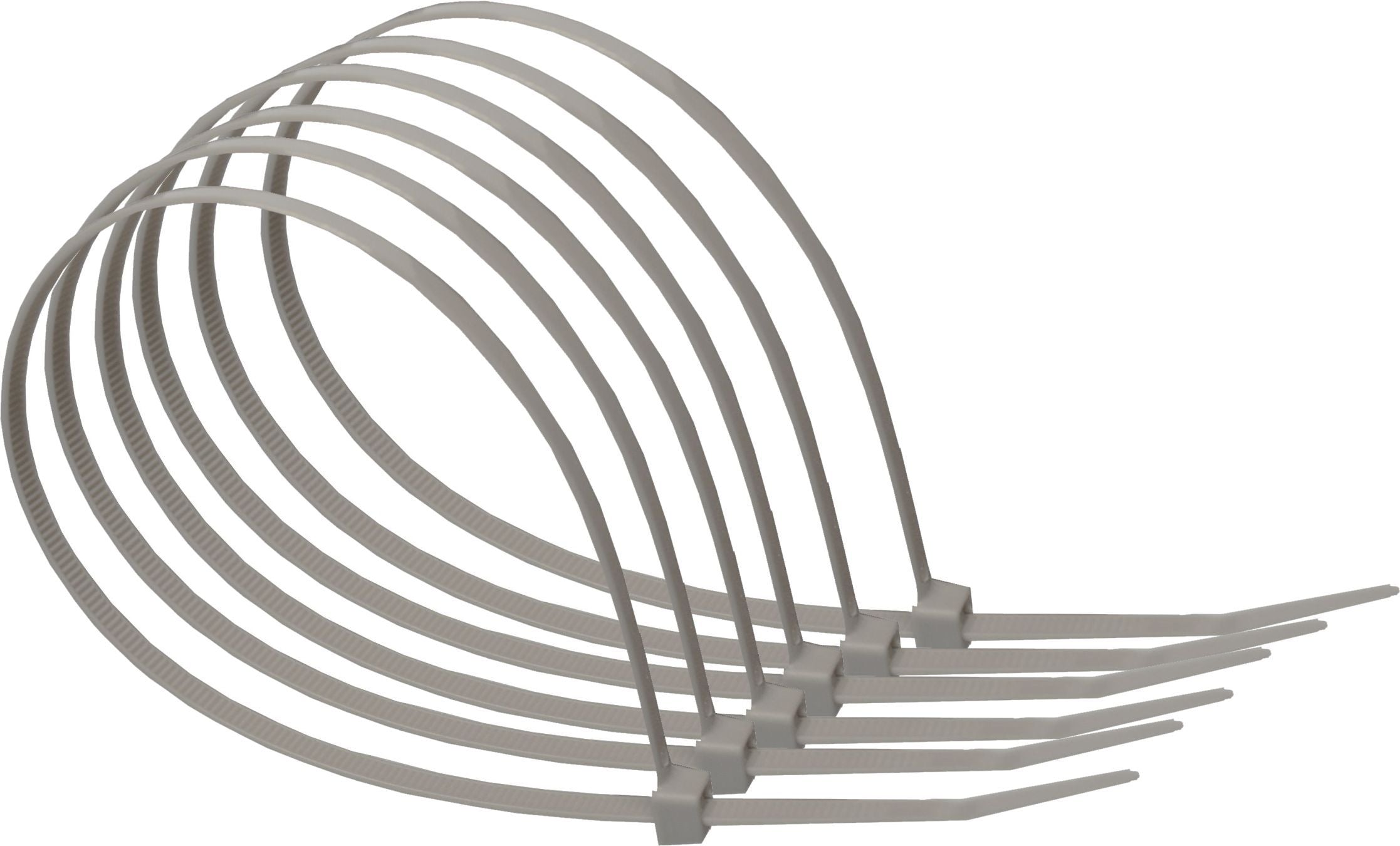 370mm x 4.8mm Silver Cable Ties