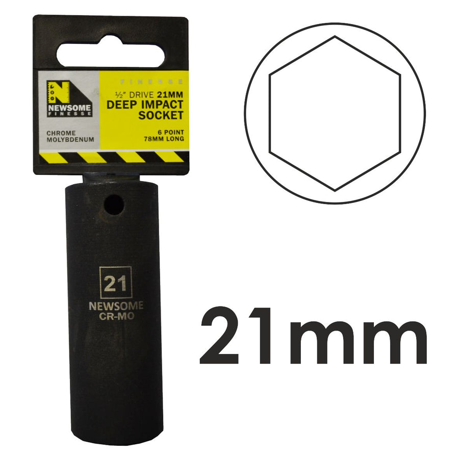 21mm 1/2in Drive Deep Impact Socket