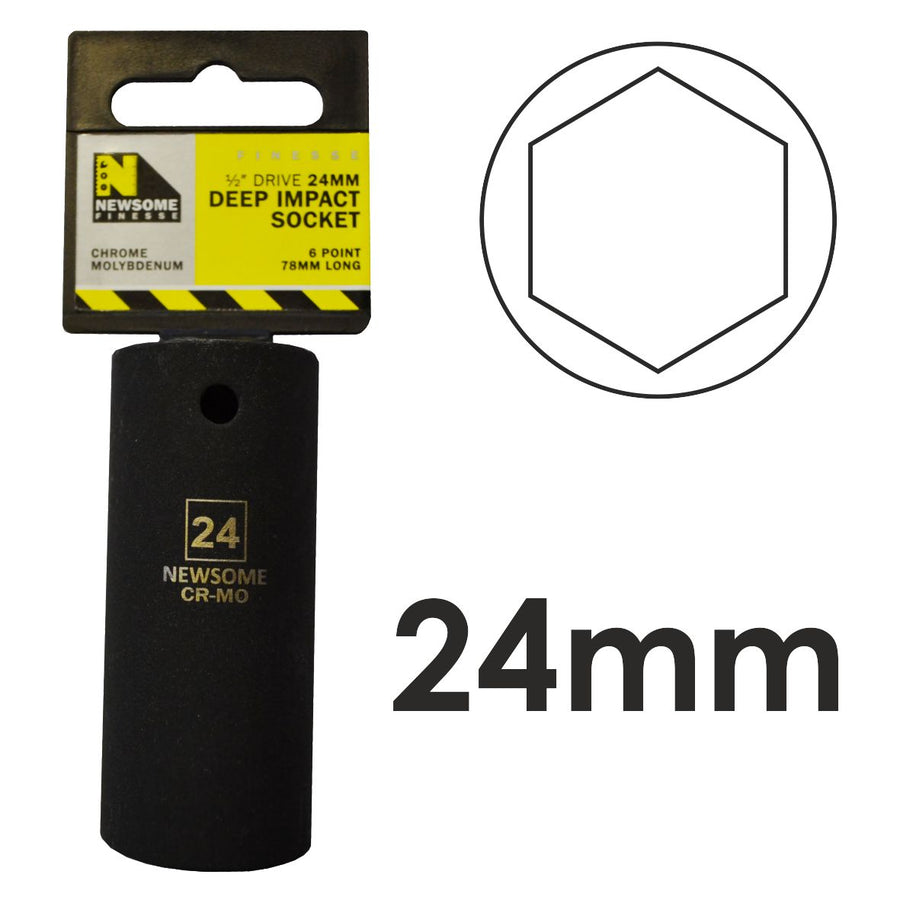 24mm 1/2in Drive Deep Impact Socket