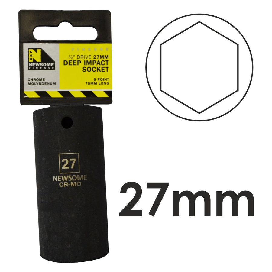 27mm 1/2in Drive Deep Impact Socket