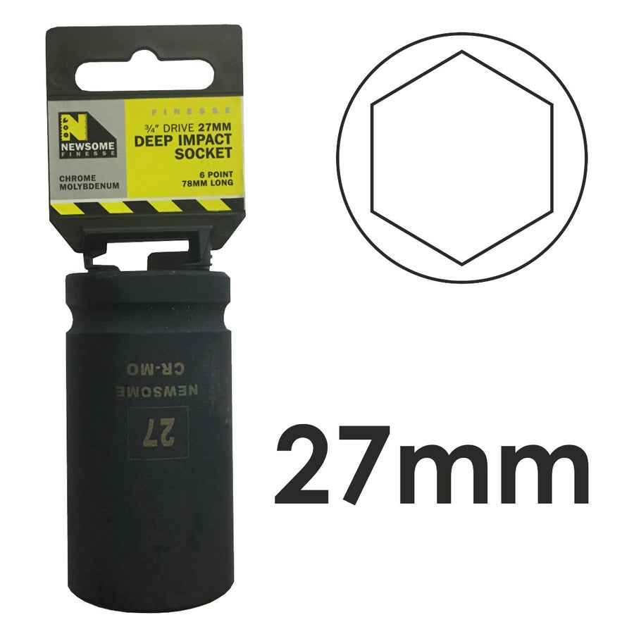 27mm 3/4in Drive Deep Impact Socket