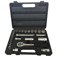 26pc 3/8in Drive Metric Socket Set