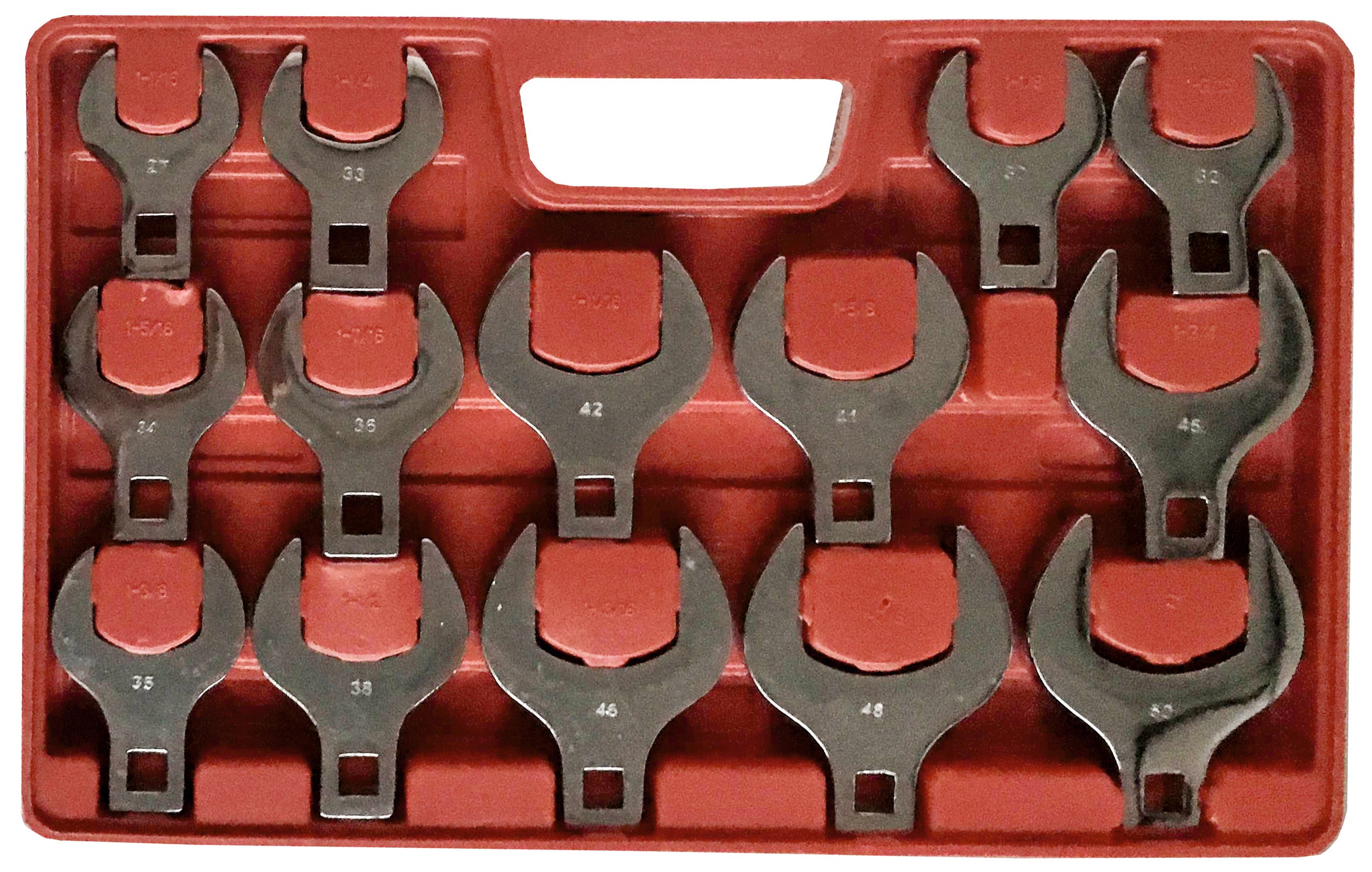 1/2in Drive 14pc Metric  Jumbo Crows Foot Wrench Set